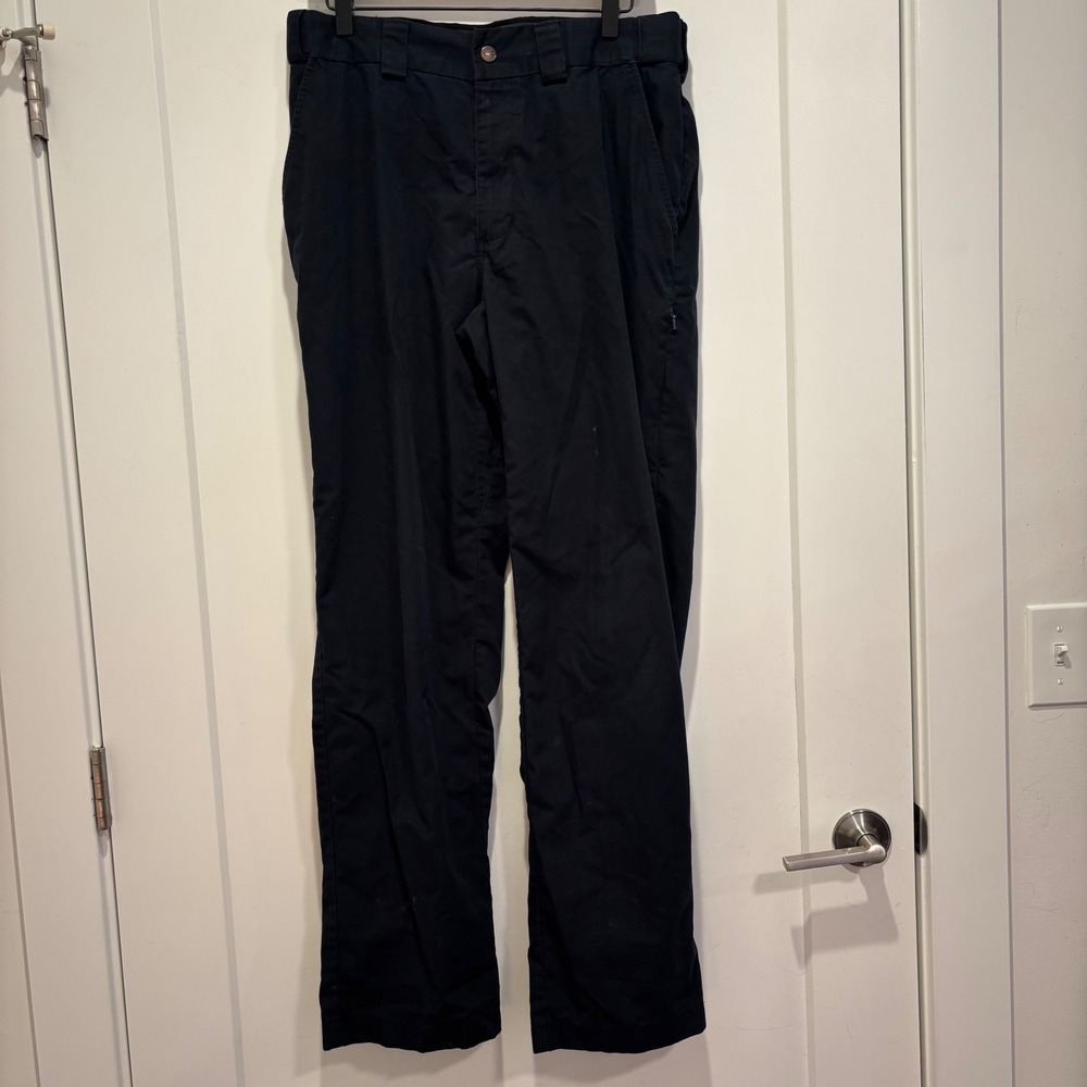 5.11 Tactical Mens Navy Blue Ripstop Straight Leg‎ Utility Cargo Pants Size 34